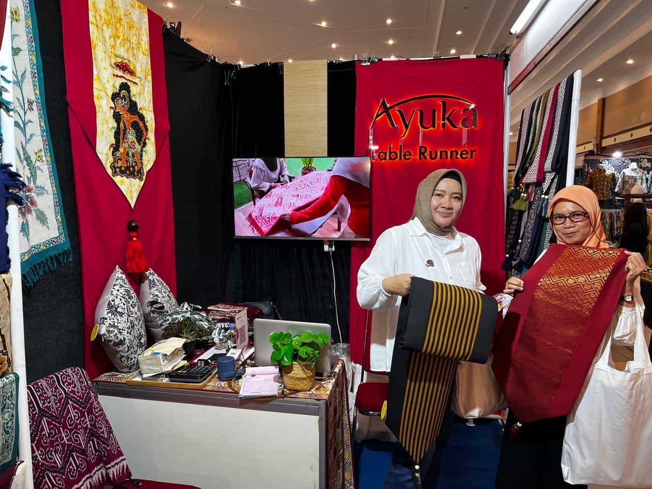 Ayuka Table Runner di Pameran Kembang Nusa Bandung