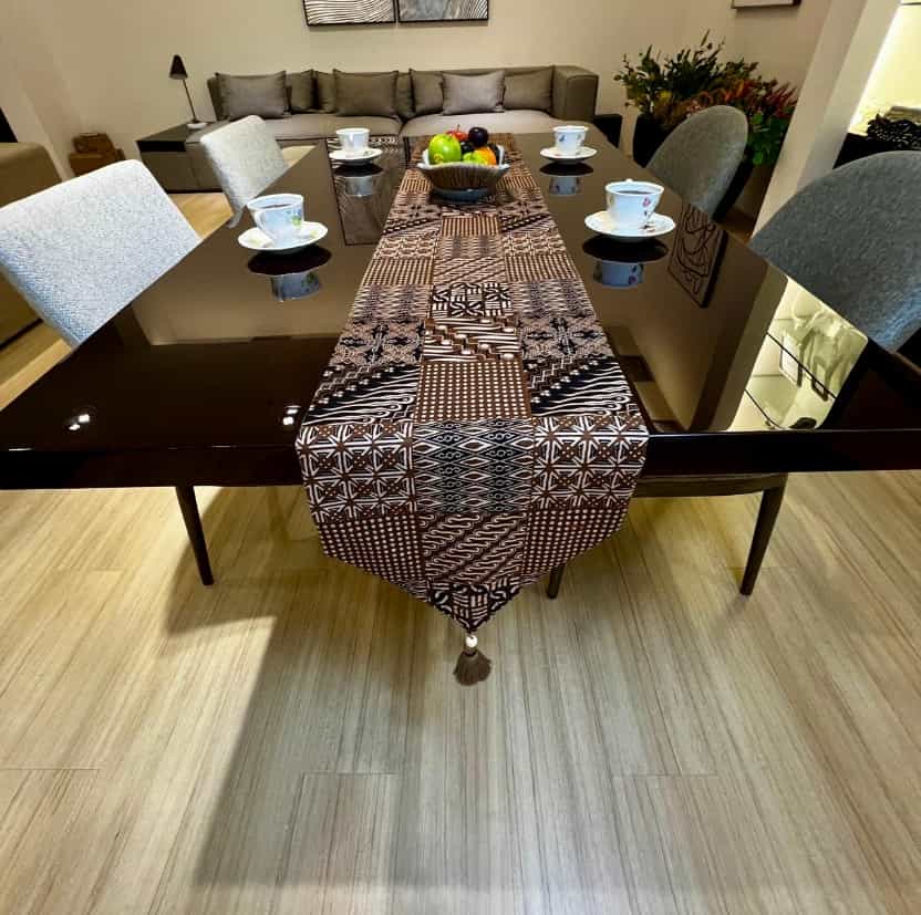 Table Runner Batik Cap Motif Sekar Jagad