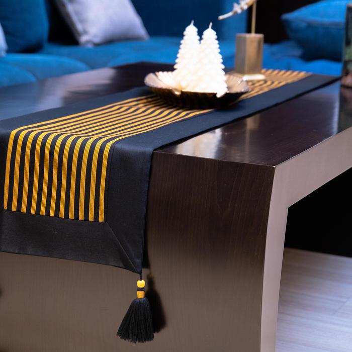 Table Runner Lurik Hitam 7